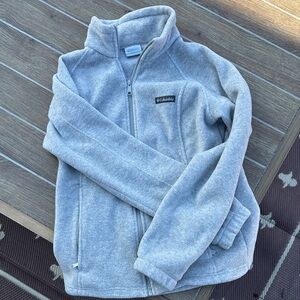 Columbia Light Gray Fleece Jacket